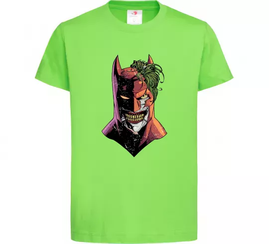 Детская футболка Бетмен-Джокер Лаймовый фото