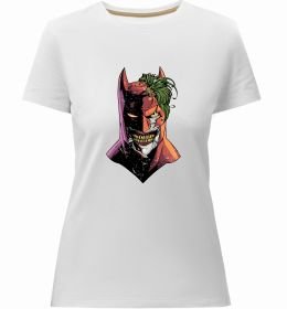 Женская премиум футболка Бетмен-Джокер