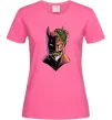 Жіноча футболка Бетмен-Джокер Яскраво-рожевий фото