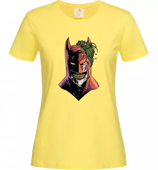 Жіноча футболка Бетмен-Джокер Лимонний фото