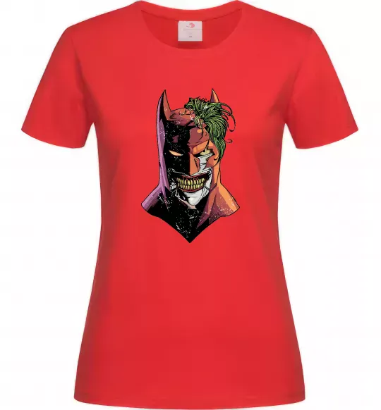 Жіноча футболка Бетмен-Джокер Червоний фото
