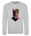 Свитшот Бетмен-Джокер Серый меланж фото