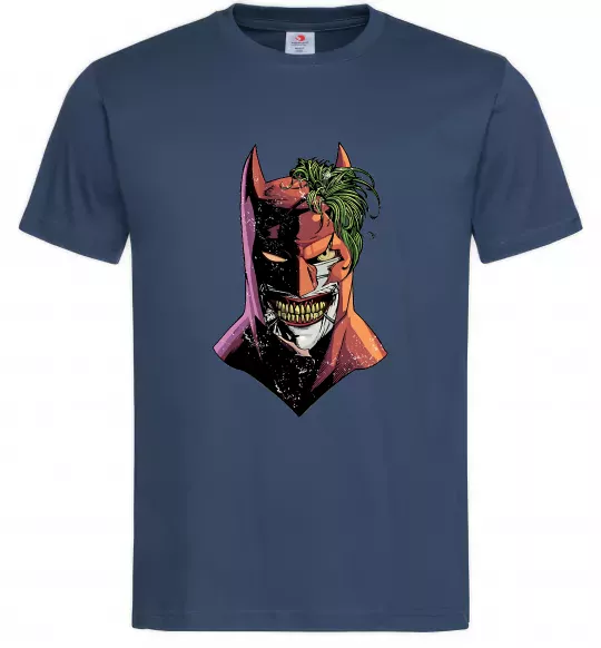 Чоловіча футболка Бетмен-Джокер Темно-синій фото