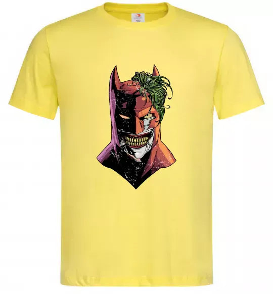 Чоловіча футболка Бетмен-Джокер Лимонний фото