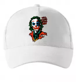 Кепка No one`s laughing now Білий фото