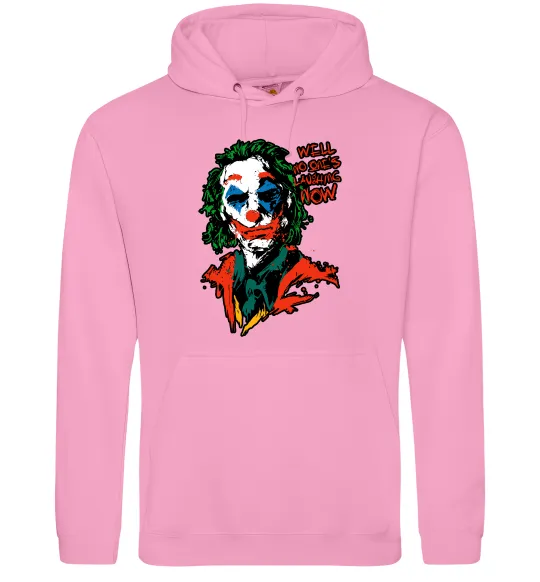 Женская толстовка (худи) No one`s laughing now Розовый фото