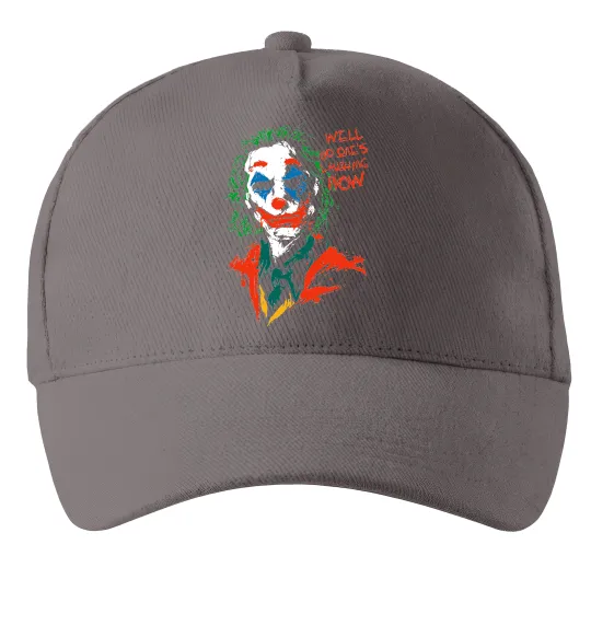 Кепка No one`s laughing now Серый фото