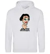 Мужская толстовка (худи) Joker card Серый меланж фото