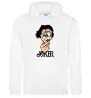 Женская толстовка (худи) Joker card Белый фото