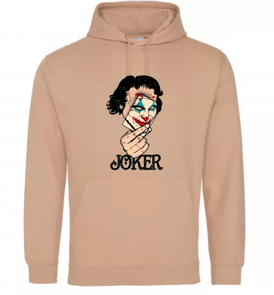 Женская толстовка (худи) Joker card Песочный фото