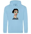 Женская толстовка (худи) Joker card Голубой фото
