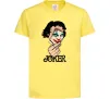 Дитяча футболка Joker card Лимонний фото