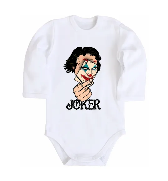Детский боди Joker card Белый фото