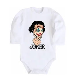 Детский боди Joker card Белый фото