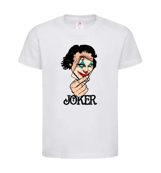Детская футболка Joker card Белый фото