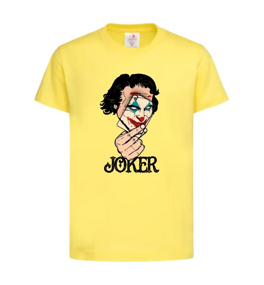Детская футболка Joker card Лимонный фото
