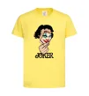Детская футболка Joker card Лимонный фото