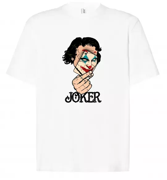 Футболка Оверсайз Joker card Белый фото