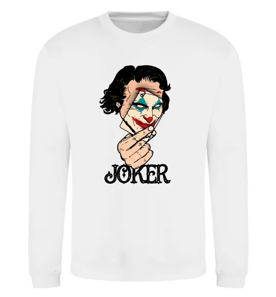 Свитшот Joker card Белый фото