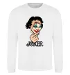 Свитшот Joker card Белый фото