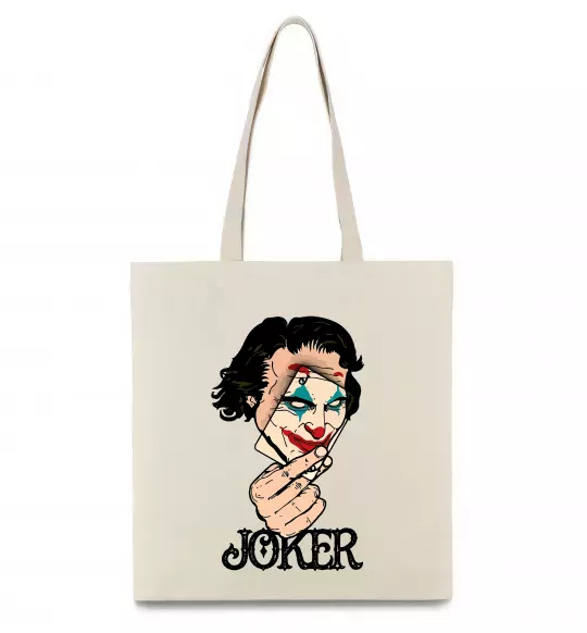 Эко-сумка Joker card Бежевый фото