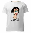 Чоловіча преміум футболка Joker card Білий фото