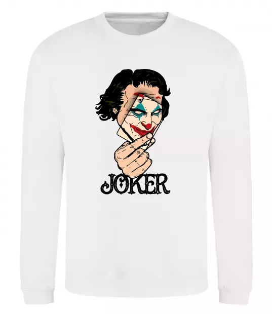 Світшот Joker card Білий фото