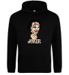 Мужская толстовка (худи) Joker card Черный фото