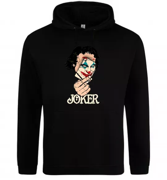 Женская толстовка (худи) Joker card Черный фото