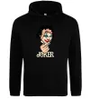 Женская толстовка (худи) Joker card Черный фото