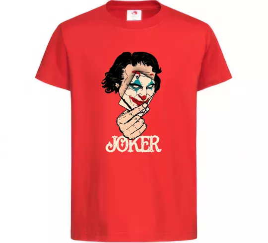 Дитяча футболка Joker card Червоний фото