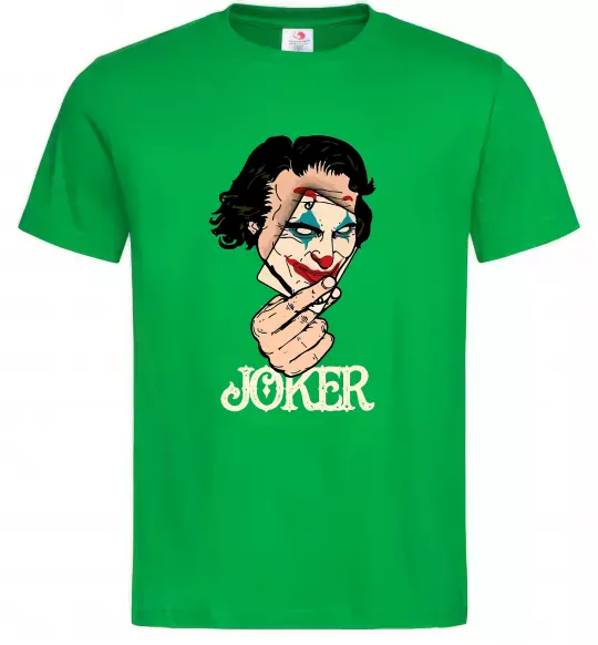Чоловіча футболка Joker card Зелений фото