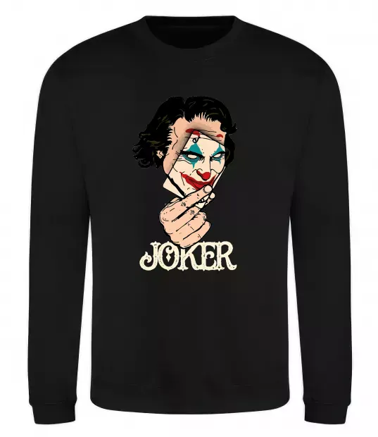 Світшот Joker card Чорний фото
