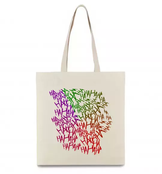 Эко-сумка Joker Ha-ha-ha Бежевый фото