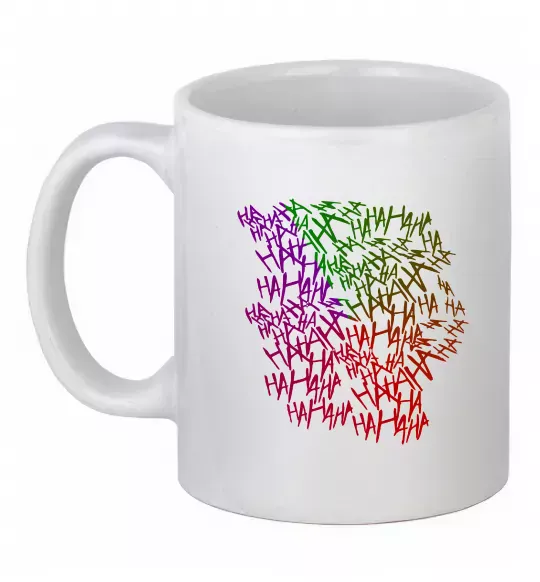 Чашка керамічна Joker Ha-ha-ha Білий фото