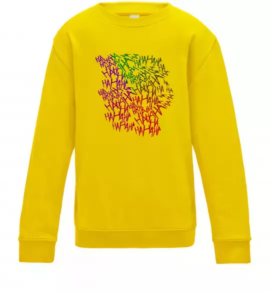 Детский Свитшот Joker Ha-ha-ha Солнечно желтый фото