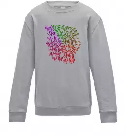 Детский Свитшот Joker Ha-ha-ha Серый меланж фото