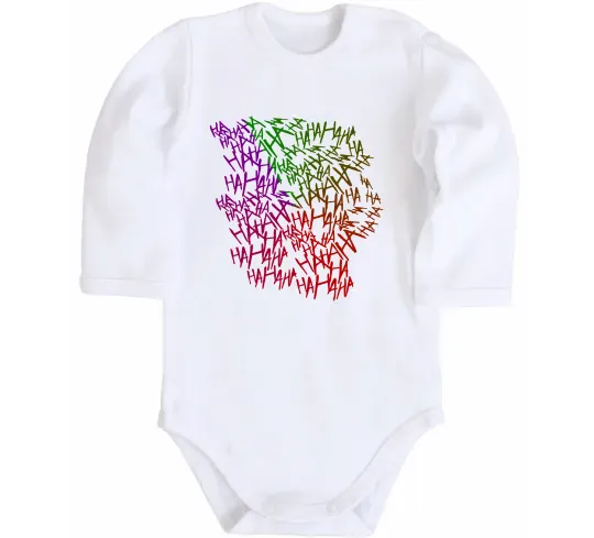 Детский боди Joker Ha-ha-ha Белый фото