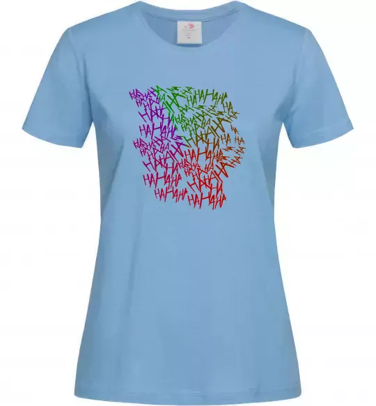 Жіноча футболка Joker Ha-ha-ha Блакитний фото