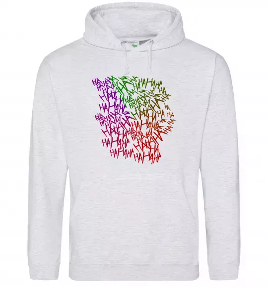 Жіноча толстовка (худі) Joker Ha-ha-ha Сірий меланж фото