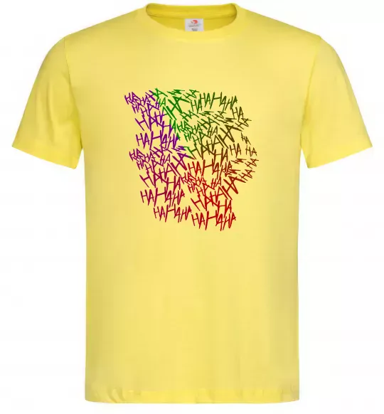 Чоловіча футболка Joker Ha-ha-ha Лимонний фото