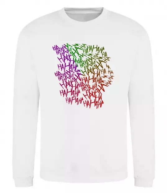 Свитшот Joker Ha-ha-ha Белый фото