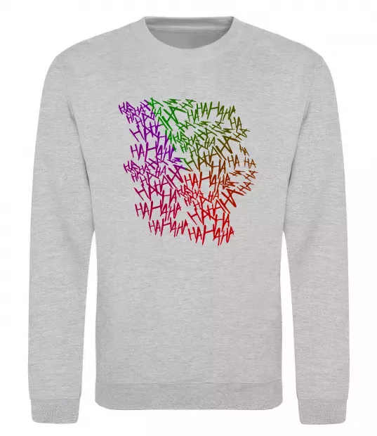 Свитшот Joker Ha-ha-ha Серый меланж фото