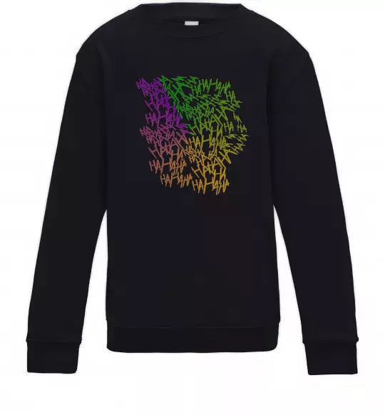 Детский Свитшот Joker Ha-ha-ha Черный фото