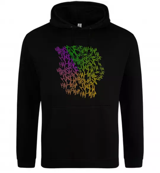 Мужская толстовка (худи) Joker Ha-ha-ha Черный фото