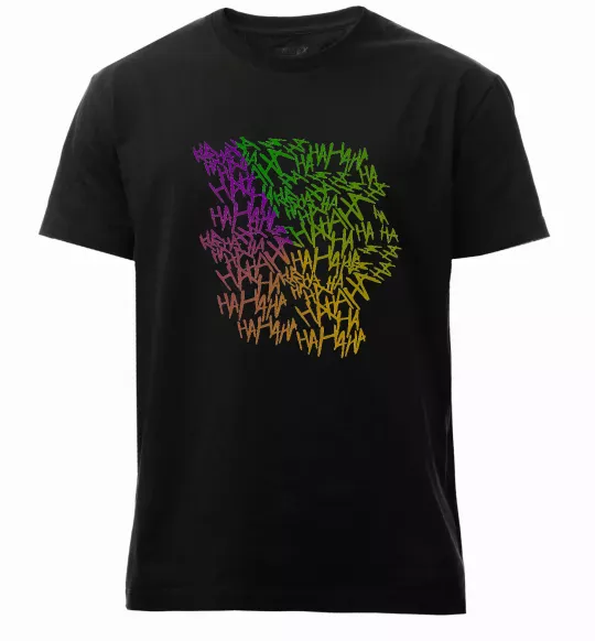 Чоловіча преміум футболка Joker Ha-ha-ha Чорний фото