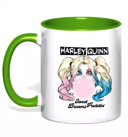 Чашка с цветной ручкой Joker card Зеленый фото