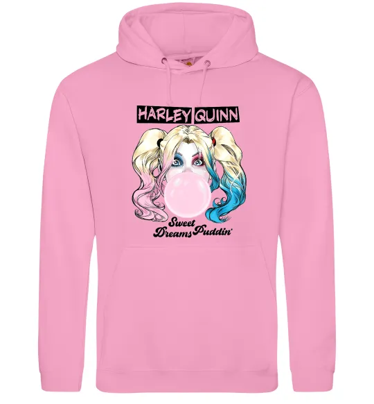 Женская толстовка (худи) Harley Quinn з жуйкою Розовый фото