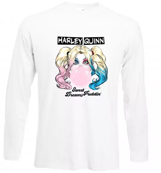 Лонгслив Harley Quinn з жуйкою Белый фото