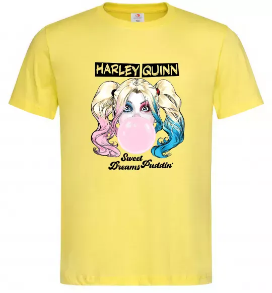 Мужская футболка Harley Quinn з жуйкою Лимонный фото
